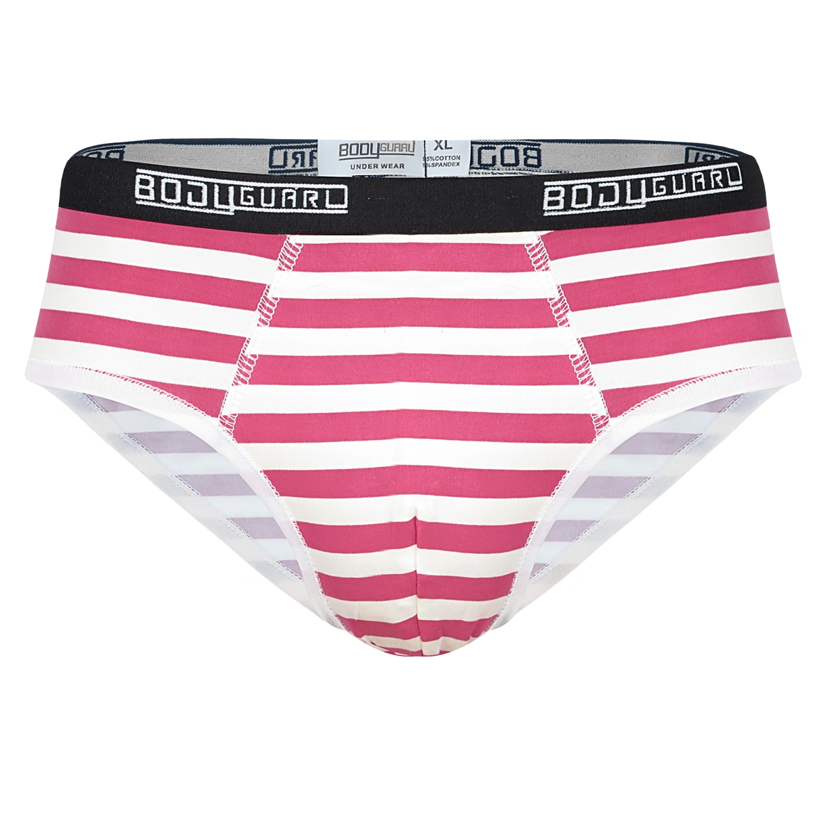 شورت مردانه اسلیپ  بادیگارد پادار راه راه رنگ قرمز