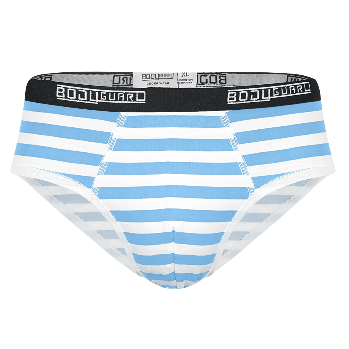 شورت مردانه اسلیپ بادیگارد پادار راه راه آبی روشن