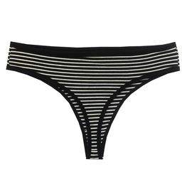 شورت زنانه لامبادا دیا مدل  24 راه راه مشکی سفید